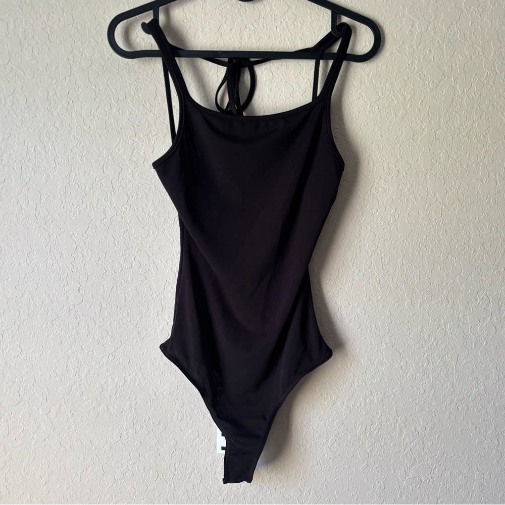 LPA | Revolve Women's Black Tie Back Bodysuit Size XS NWT